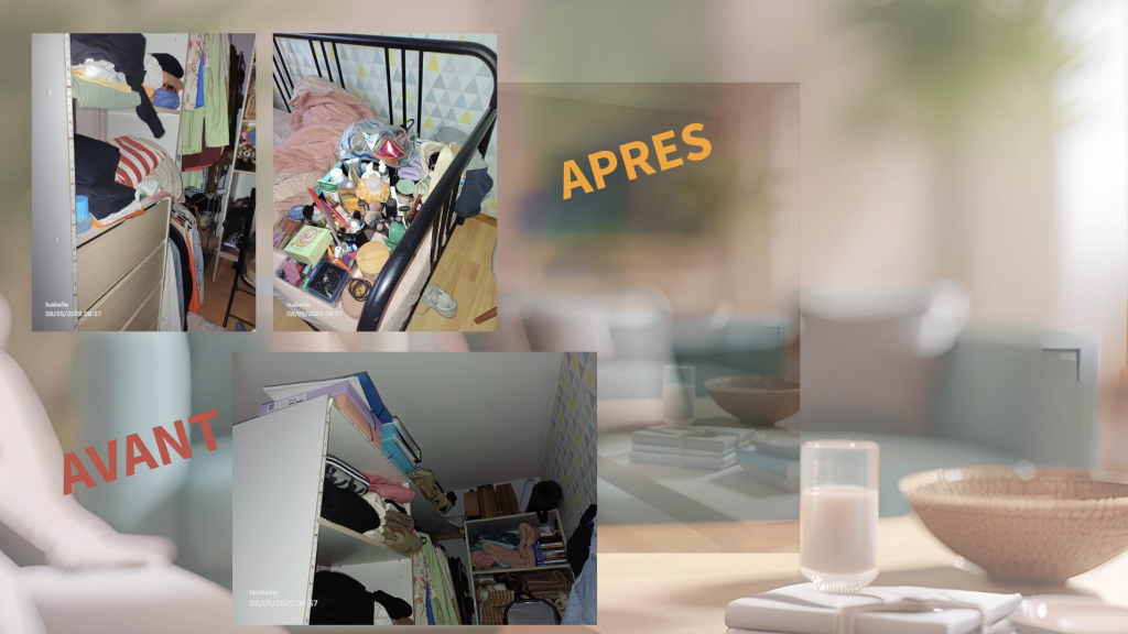 Avant et après rangement